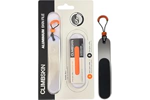Climbskin Professional Aluminium File with 10 Refills | Ergonomic, Lightweight and Durable | Nourishes Skin and Removes Callu