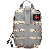 Molle Pouch, Sturdy 600D Nylon Tactical Medical Pouch, EMT First Aid Bag Rip-Away Utility, General Purpose Admin Pouches, EDC Tool Holster, Multi-Purpose Waist Belt Pouch for Outdoor Hiking Camping