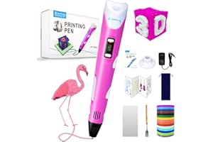 Sunfuny 3D Pen, 3-Dimensional Printing Pen Set for Kids with LED Screen and 150ft 15 Color PLA Filament Refill, 3D Stylo Prin