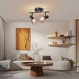 Dehobo Adjustable Spot Light Fittings E14 Matt Black Wire Cage Ceiling Wall view 9