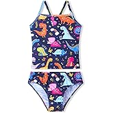 Girls Tankinis Two Pieces Swimsuits Hawaiian Beach Sport Bathing Suit Set for 2-12 Years Old Kids