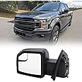 Lqito Left Driver Side Door Mirror with Blind Spot Glass Assembly Fits 2015-2020 Ford F150 With Turn Signal Light Power Heated (6Pins) Replaces: FL3Z17683CB