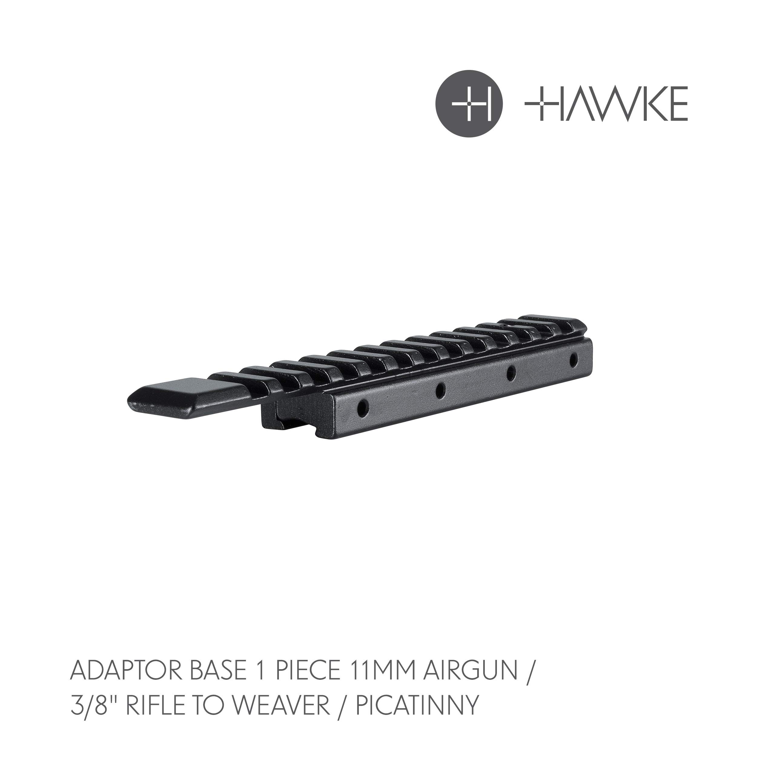 Hawke Adaptor Base 9-11mm Airgun or 3/8" Rifle to Weaver/Picatinny with extension