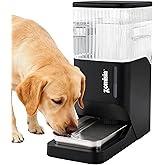 ZOMISIA Automatic Dog Water Dispenser 11L with Stainless Steel Bowl, Gravity Extra Large Capacity Water Bowl for Large-Sized Dogs, 3 Gallon Pet Waterer 100% BPA Free, Black