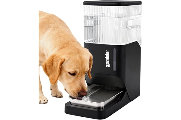 ZOMISIA Automatic Dog Water Dispenser 11L with Stainless Steel Bowl, Gravity Extra Large Capacity Water Bowl for Large-Sized