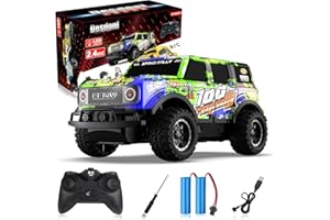 Desdoni Remote Control Car, Light Up RC Car Toys, 2.4GHz 1:24 Scale 15KM/H Off-Road with Cool LED Lights Racing Rechargeable Toy Car for Christmas Birthday Kids Boys Girls for 4-7 8-12 Year Old