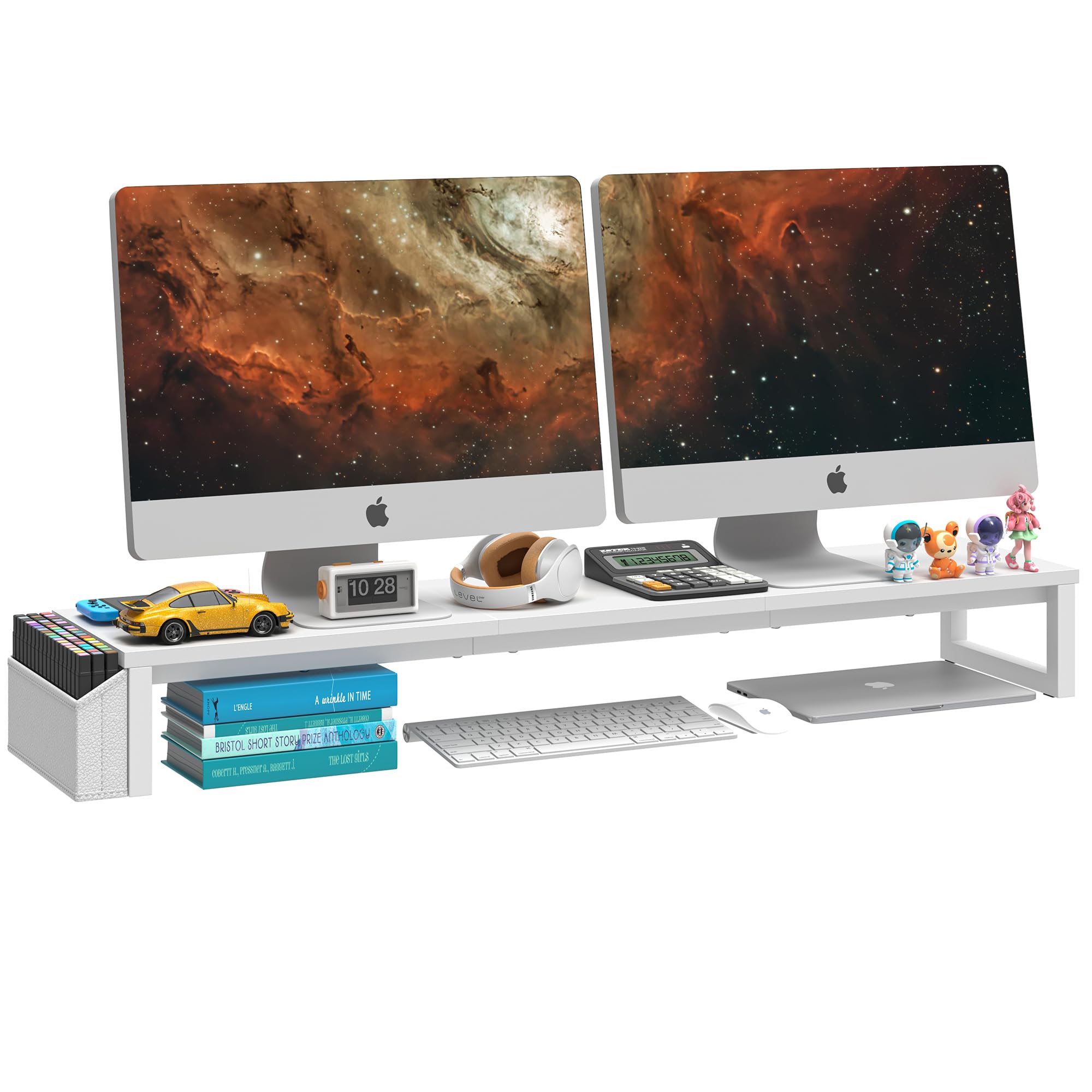 LAND·VOI Dual Monitor Stand Riser,41.5'' Long