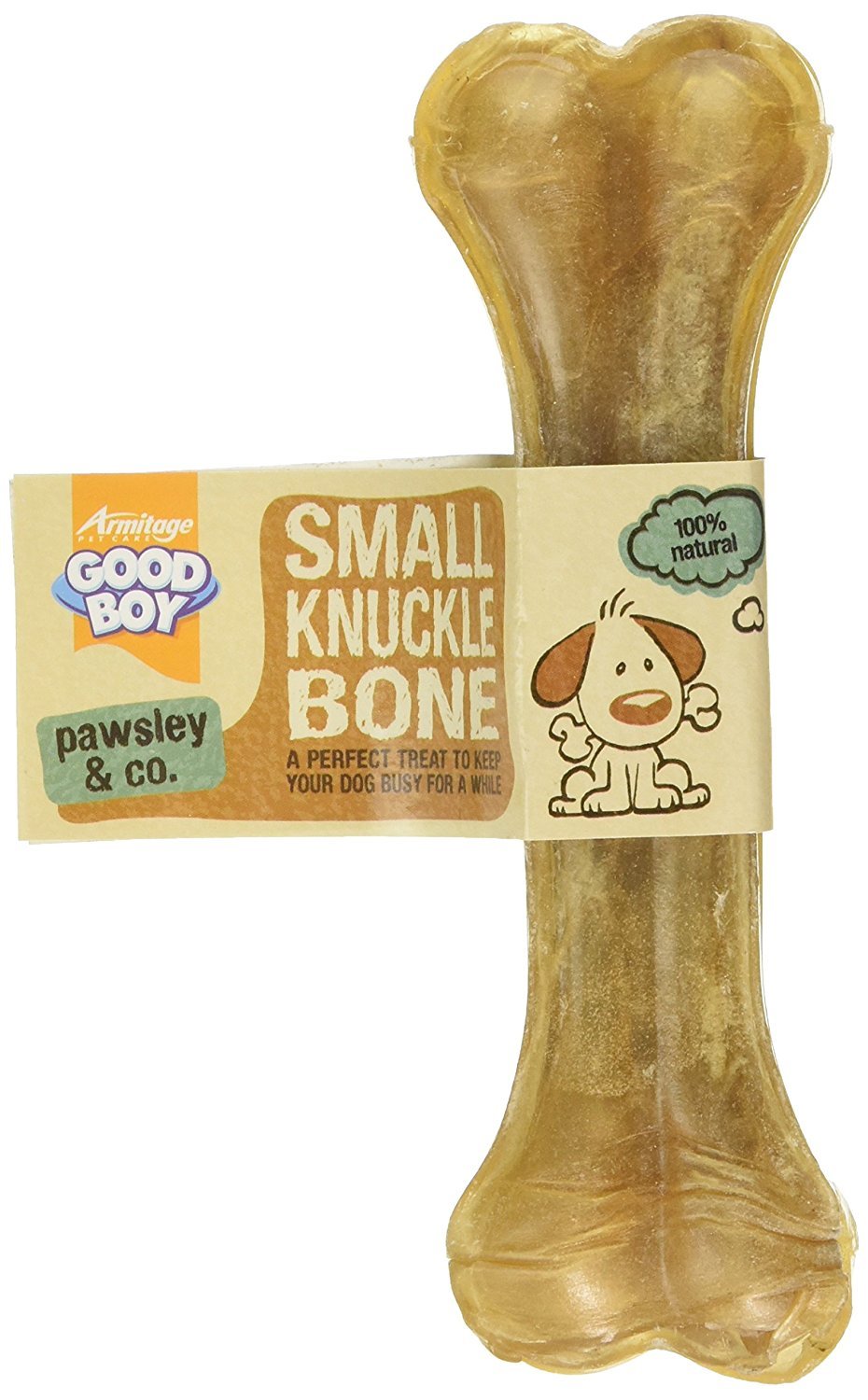Good Boy - Small Rawhide Knuckle Bones - Dog Chews - Made From 100 Percent Natural Hide - Pack of 10 - Dog Treats Natural