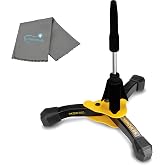 Hercules Flute &amp; Clarinet Stand DS640BB with a Lumintrail Cleaning Cloth