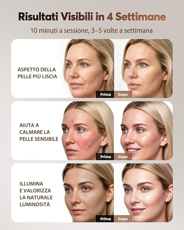 Maschera LED Viso con Luce Rossa e Infrarossi 850nm NVV10