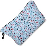 Livel lhood Nurse Medical Supply Makeup Bag Cute Small Organizer Zipper Pouch Blue Medical Supply Makeup Bag Nurse Graduation Present for Women Nurse Practitioners Friends