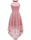 Dressystar Women Halter Lace Wedding Guest Dress