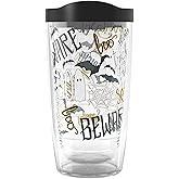 Tervis Halloween Beware Made in USA Double Walled Insulated Tumbler Travel Cup Keeps Drinks Cold & Hot, 16oz, Classic