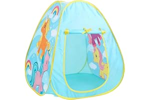 Unicorn Tent for Kids, Pop Up Kids Tent Indoor, Small Teepee Foldable Fort for Boys&Girls Gift
