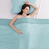 Elegear Revolutionary Cooling Blanket Twin, Absorbs Heat to Keep Body Cool for Night Sweats, Arc-Chill 3.0 Cool Fiber Q-Max>0.5 for Hot Sleepers, Lightweight Summer Cold Blankets for Sleeping, Green