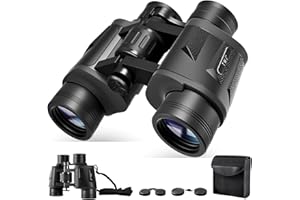 12x40 HD Binoculars for Adults and Kids High Powered, Clear Large View & Low Light Night Vision, Waterproof Binoculars for Hu