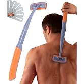 BRO SHAVER 3.0 +6 Blades, Back Shaver for Men (DIY) Back &amp; Body Hair Trimmer. Shave Wet or Dry. Uses Double Edge Razor Blades. Ergonomic Handle, Includes Blades