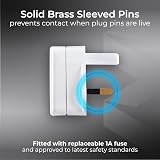 Masterplug Shaver Adaptor White 3-Pin Socket Electric Toothbrush Shaver BS1363-3 view 5