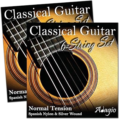 Adagio Pro Classical Nylon Guitar Strings 2 Sets Normal Medium Tension