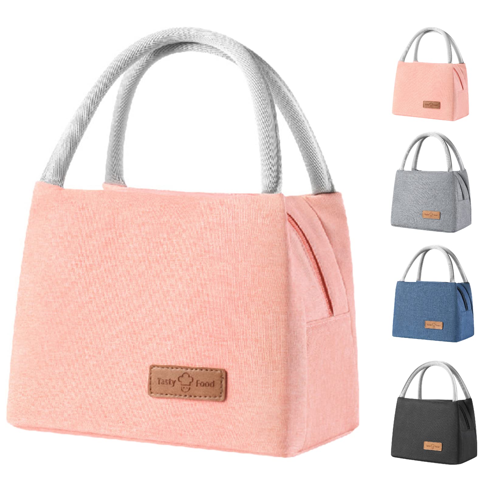 WUWYOUWL Insulated Lunch Bag, Flamingo Insulated Tote Bag Wide Open Insulated Cooler Bag Water-Resistant Thermal Leak-Proof Lunch Organizer for Adult Kids Outdoor Picnic Work