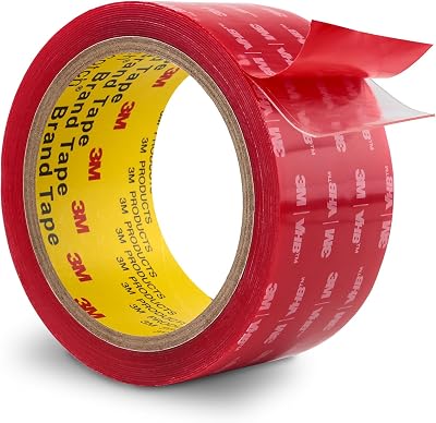 Bulina 3M Double Sided Mounting Tape 50mm x 4.7m 0.5mm Thick 4905 Clear