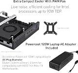 CiT LT100 1 Litre USB3.0 Ultra-Thin Mini-ITX SFF PC Case 120W Adapter Cooler view 6
