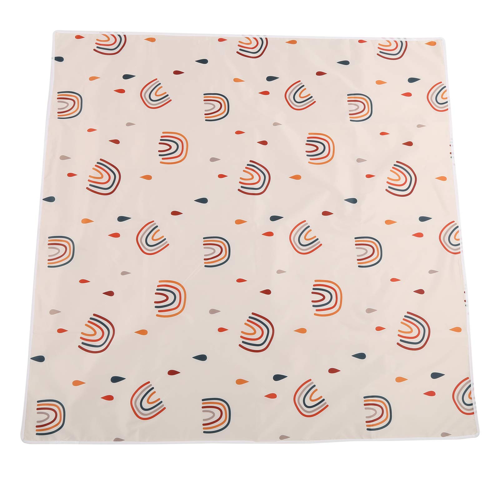 Splat Mat, Waterproof Washable Baby Spill Mat Anti Slip Floor Protector Anti Mess Mat Floor Splat Mat for Under High Chair and Table Cover, Portable Play Mat and Table Cloth(110 x 110CM)