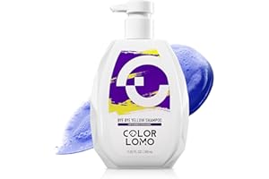 COLORLOMO Bye Bye Yellow Shampoo With Purple Violet Pigment, Sulfate Free, Neutralizes Brass & Yellow Tones, For Colored, Blonde, Bleached, Highlighted Brown or Silver Hair, 11. 83 Fl Oz