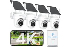 Security Cameras Wireless Outdoor, No Subscription, [2025 New] 4K Home Security Camera System for Camera Surveillance, Flexib