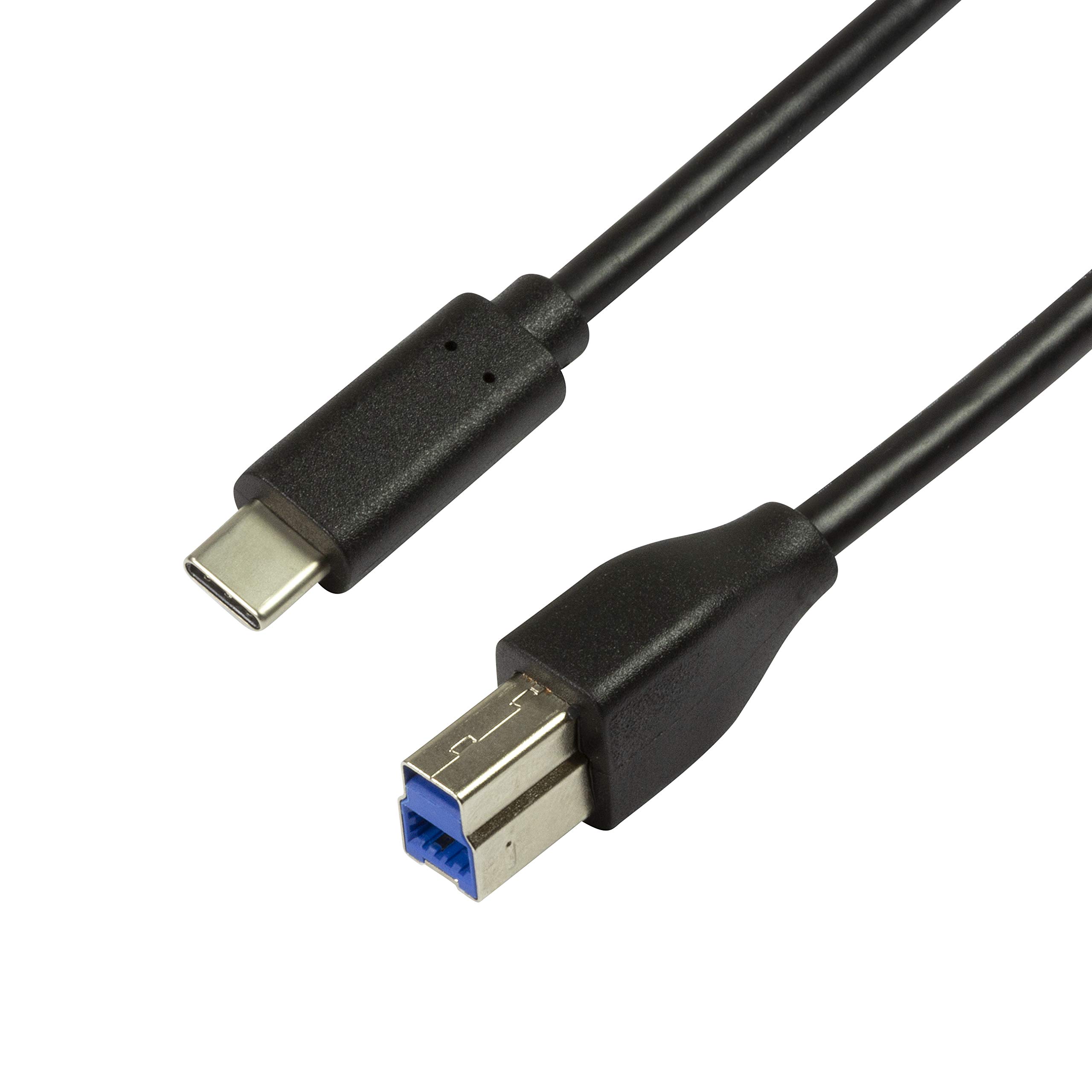 USB 3.0 Connection Cable, USB (Type C) to USB (Type B) Black, 2 m