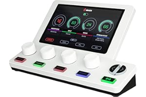 BEACN Mix Create Audio Mixer | Audio Mixer for PC & Mac | C USB Audio Mixer for Content Creators | Gaming & Podcast Mixer, Audio Mixer for Twitch & YouTube | Essential Streaming Accessories (Light)