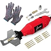 AR-PRO Electric Chainsaw Sharpening Kit 110V/180W, High-Speed Chainsaw Sharpening Tool, Includes 5-Speed Chainsaw Chain Sharpener with 3 Sizes Diamond Sharpening Wheels and Angle Adjustment Guide