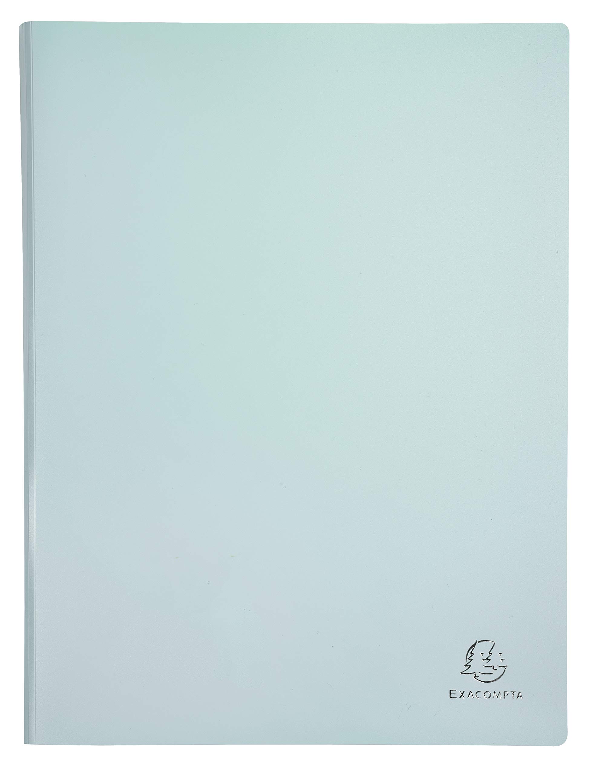 Exacompta - Ref 88460E - Aquarel Collection - Softcover A4 Display Books - 500 Micron Rigid Polypropylene, 40 Pockets, Assorted Pastel Colours - Pack of 12