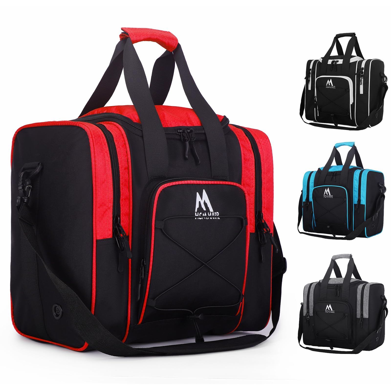 Photo 1 of Hsmihair Bowling Ball Bag for Single Ball, Bowling Tote with Padded Holder,Fits Shoes up to Men’s Size 14, Carry Bag for Bowling Accessories