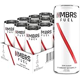 NMBRS Fuel Energy Drink 12 Fl Oz (Pack of 12) - Strawberry Watermelon - Sugar Free with Organic Natural Flavors, Organic Green Tea Caffeine and Natural L-Theanine