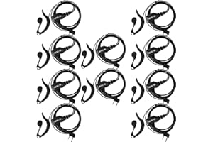 Retevis Walkie Talkie Earpiece with Mic, Volume Control, 2 Pin, for RetevisRT21 RT68H H777H H777, Compatible with Baofeng BF-