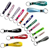 HDWerker 30-5000PCS Personalized Silicone Keychains Custom Bulk With Text/Logo,Customizable Rubber Keyring for Women Men Key