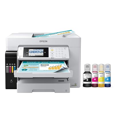 Epson EcoTank Pro ET-16650 Wireless Wide-Format Color All-in-One Supertank Printer with Scanner, Copier, Fax and Ethernet, White