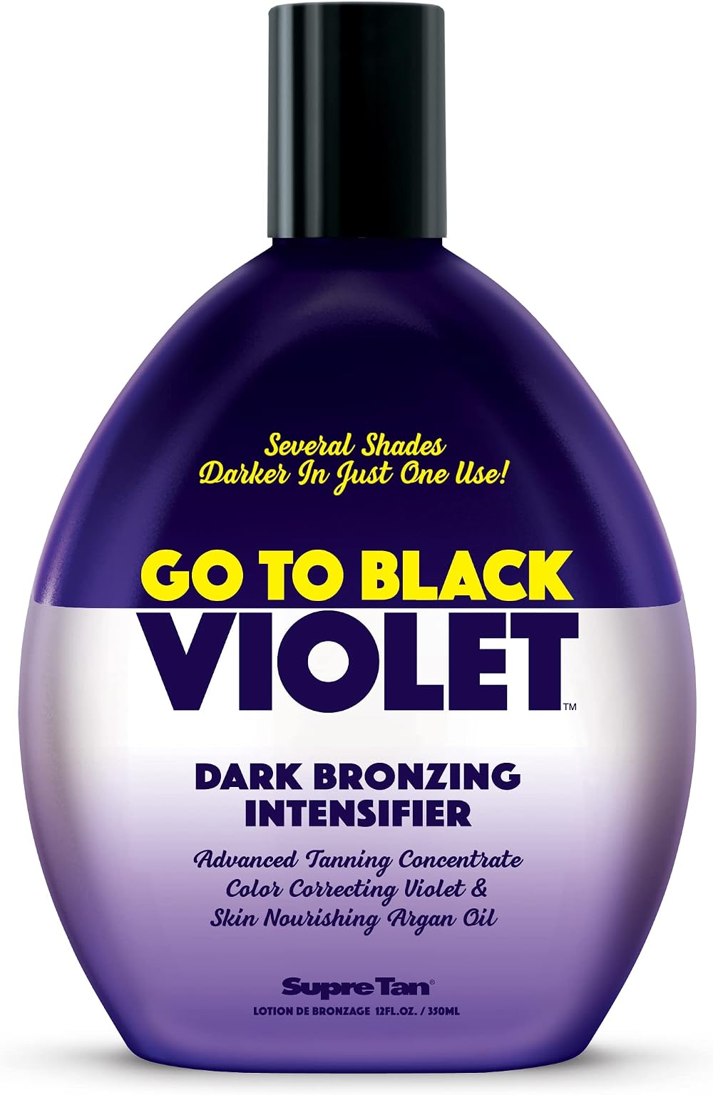 Supre Tan Go To Black Violet Dark Bronzing Intensifier 350ml Tanning Lotion