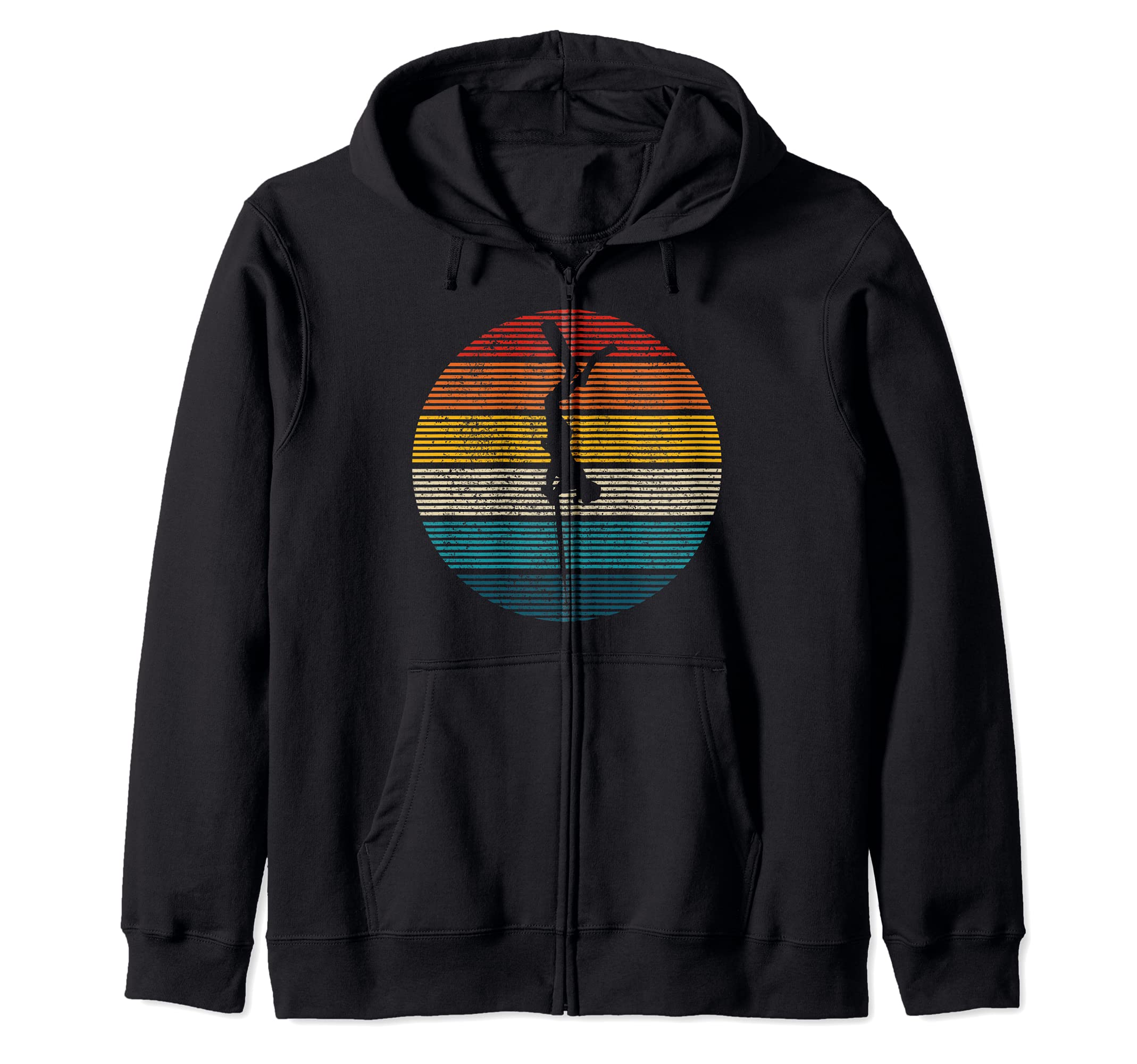 Spearfishing Vintage Spear Free Diving Spearfisherman Zip Hoodie