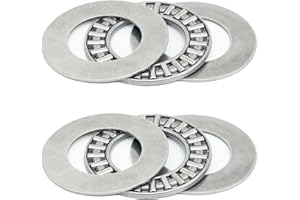 MEYOOZIISU AXK2035 Thrust Needle Roller Bearings with Washers 20mm Bore 35mm OD 2mm Width 2 Sets