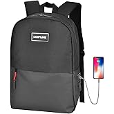 MZIPLINE Backpack Bag-Smell Proof-Classics Casual Travel Daypack Travel bags for College Student Men & Women Work (Black/Black)