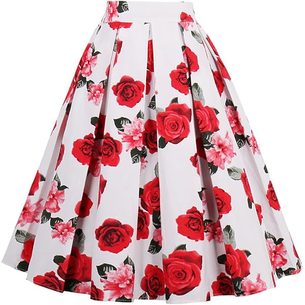 Pink Maxi Skirt SOLY HUX Women's Plus Size Floral Print Skirt Tie