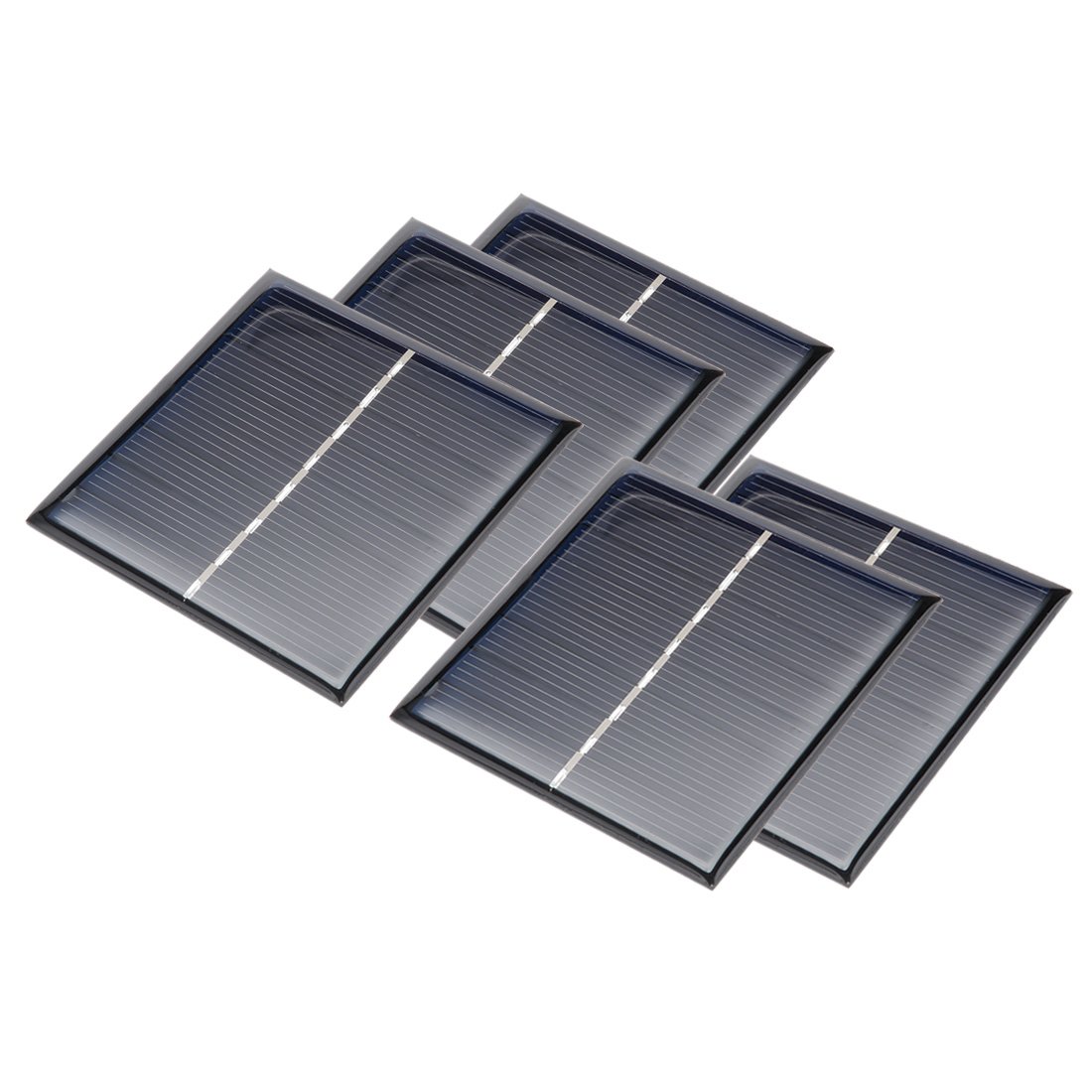 sourcingmap 5Pcs 4V 100mA Poly Mini Solar Cell Panel Module DIY for Light Toys Charger
