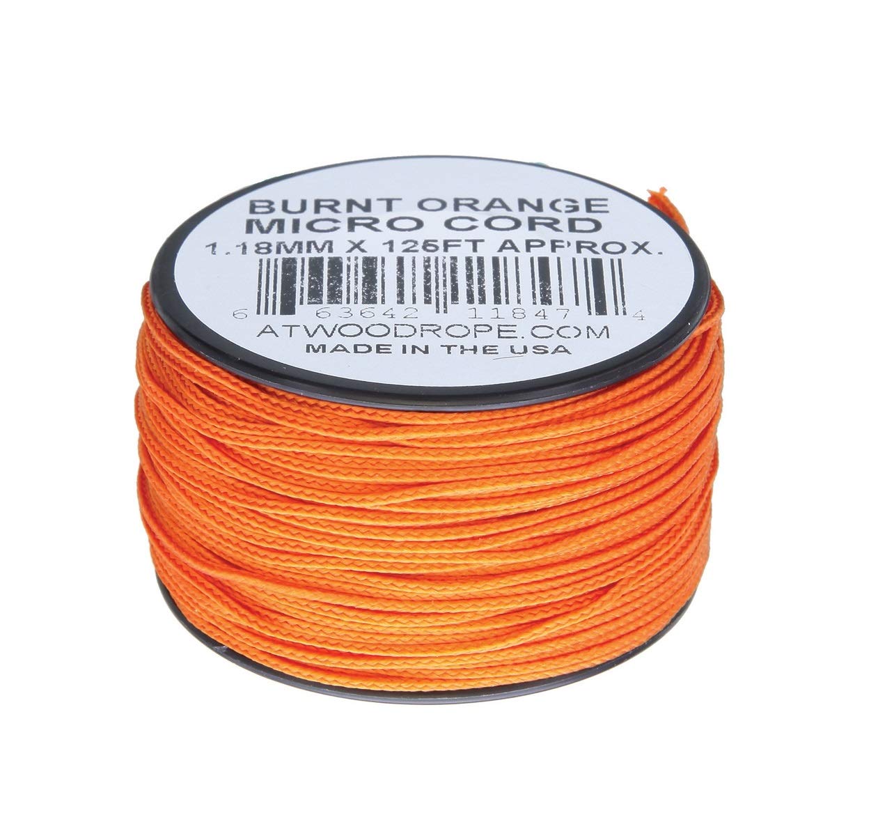 Atwood Rope MFG Micro Cord 125ft Burnt Orange