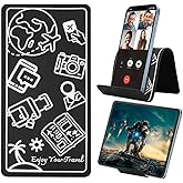 FEFUE Airplane Travel Essentials for Flying Flex Flap Cell Phone Holder &amp;Flexible Stand for Flying, Traveling, in-Flight, Zoom Video Calls, Books &ndash; Airplane Travel Essential, Red