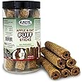 Apple & Oat Puff Sticks (6 oz.) - Healthy Natural High Fiber Chew Treat Made with Oat Hay - Rabbits, Guinea Pigs, Hamsters, Chinchillas, Degus, Prairie Dogs, Squirrels, Skunks, Opossums, Small Pets