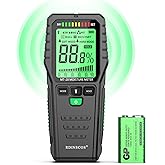 Pinless Wood Moisture Meters Drywall Moisture Detector for Lumber Concrete Building -Wall Moisture Sensor Digital Humidity Te