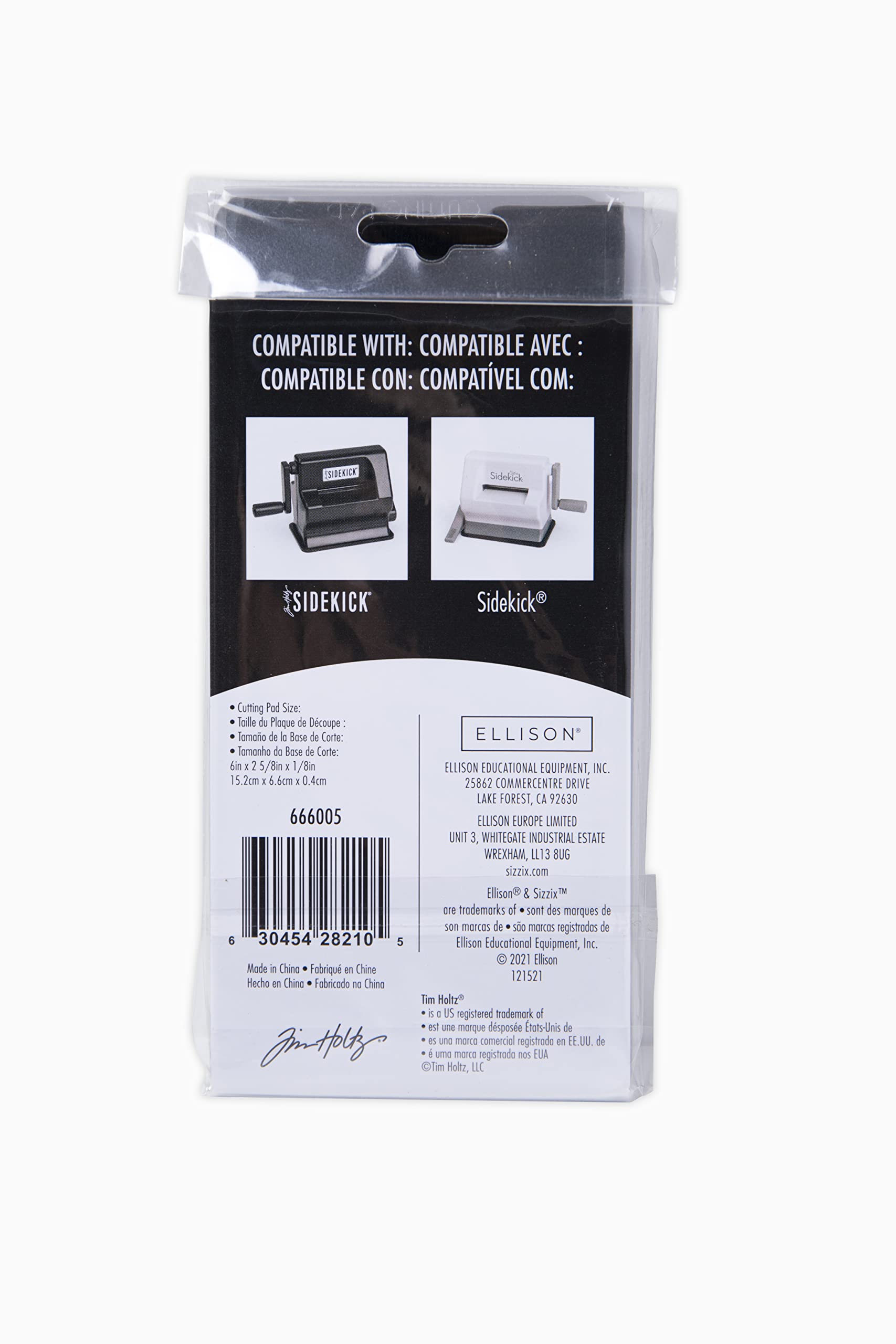 Sizzix Sizzx Sidekick Accessory Cutting Pads Extended 1 Pair by Tim Holtz | 666005 | Chapter 3 2022, Multicolor