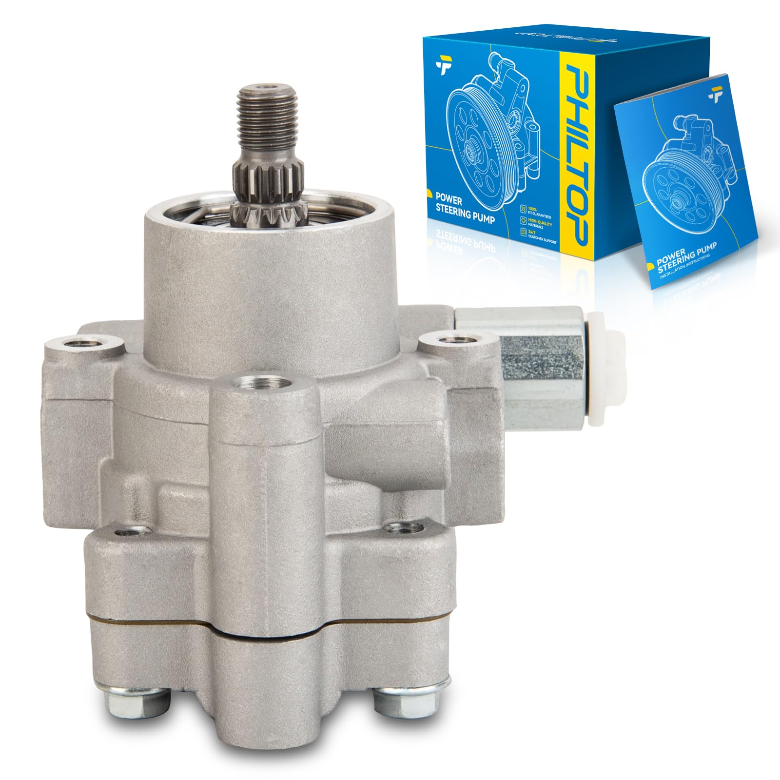 Photo 1 of PHILTOP 21-5219 Power Steering Pump OE Fit For Frontier 1999-2004 3.3L, Xterra 2000-2004 3.3L, Power Assist Pump 491104S100, Power Steering Pump Kit, Automotive Replacement Power Steering Pumps